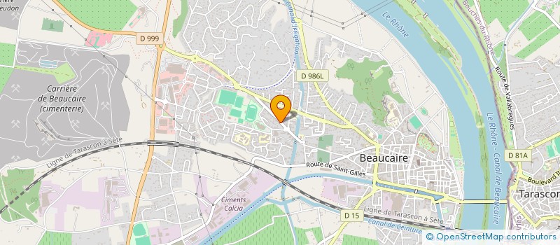 localisation de l'entreprise LES ENFANTS DE MARIE  BEAUCAIRE