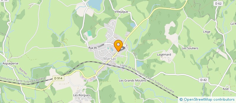 localisation de l'entreprise LES ENFANTS DE MARSAC à MARSAC