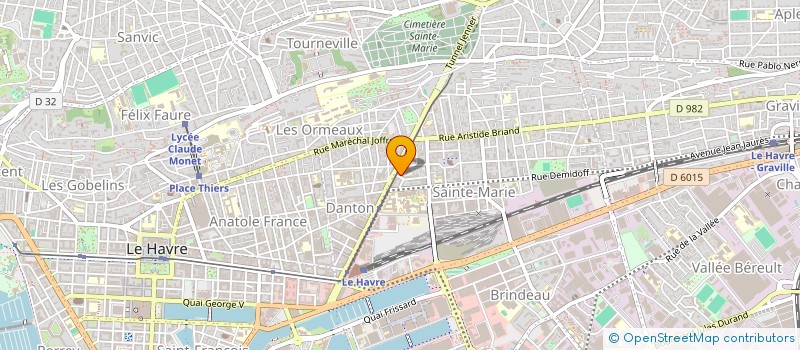 localisation de l'entreprise LES ENFANTS DE MIMOUNIA  LE HAVRE