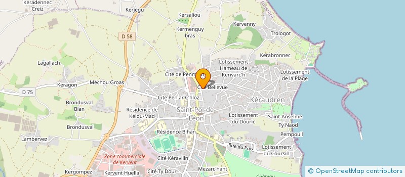 localisation de l'entreprise LES ENFANTS DE MINUIT  SAINT-POL-DE-LEON