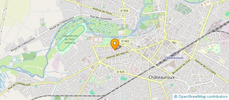localisation de l'entreprise LES ENFANTS DE NEPTUNE à CHATEAUROUX