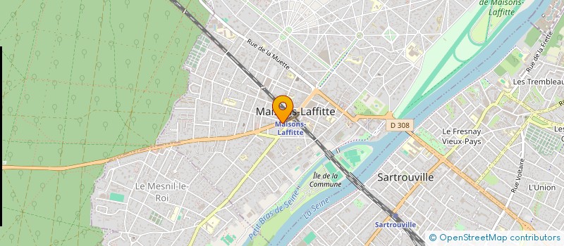 localisation de l'entreprise LES ENFANTS DE PEGASE  MAISONS-LAFFITTE