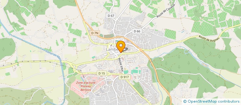 localisation de l'entreprise LES ENFANTS DE PREVERT  LAMBESC