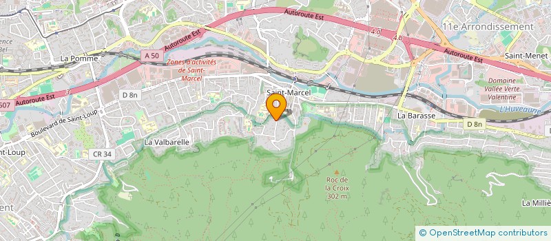 localisation de l'entreprise LES ENFANTS DE SAINT MARCEL  MARSEILLE