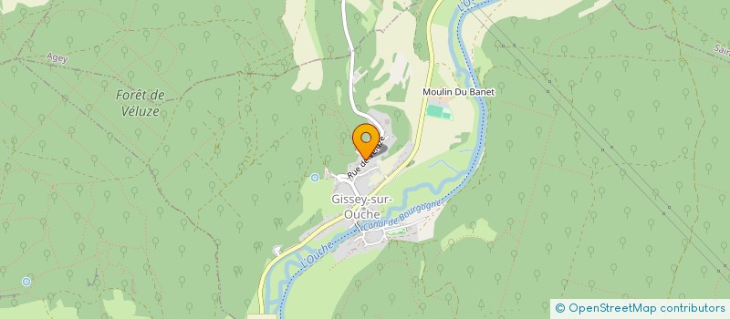 localisation de l'entreprise LES ENFANTS DE VELUZE  GISSEY-SUR-OUCHE