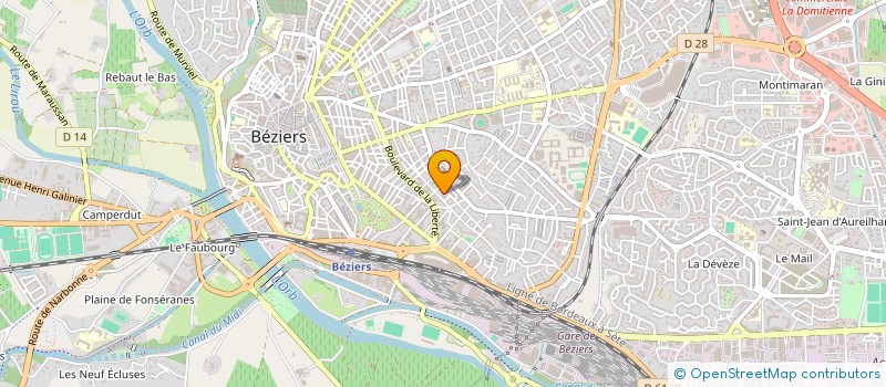 localisation de l'entreprise LES ENFANTS DES MOUSQUETAIRES à BEZIERS