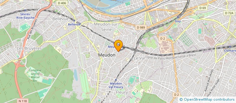 localisation de l'entreprise LES ENFANTS DES OLIVIERS à MEUDON