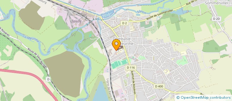 localisation de l'entreprise LES ENFANTS DES PEUPLADES à DOMBASLE-SUR-MEURTHE