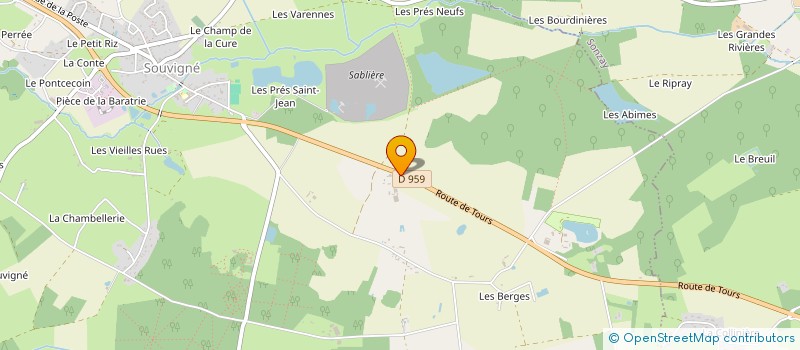 localisation de l'entreprise LES ENFANTS DU BELLAY  CHATEAU-LA-VALLIERE