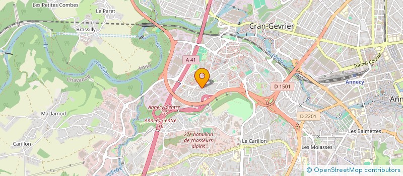 localisation de l'entreprise LES ENFANTS DU BENIN à ANNECY