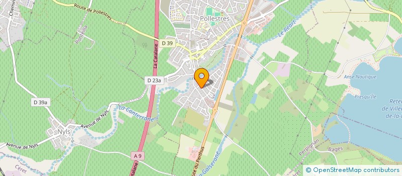 localisation de l'entreprise LES ENFANTS DU CANIGOU  POLLESTRES