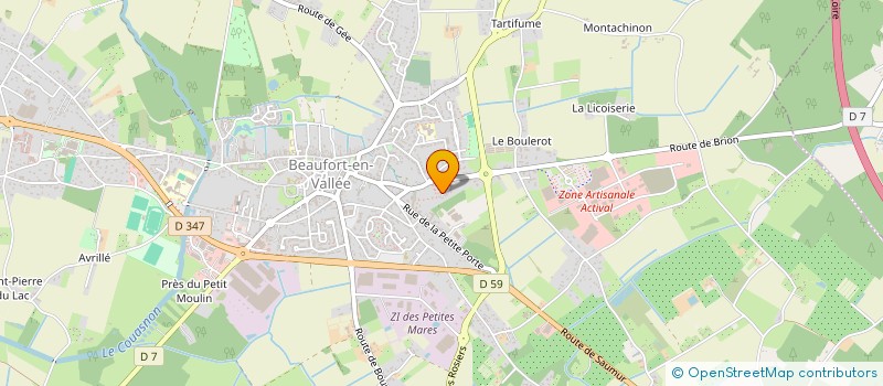 localisation de l'entreprise LES ENFANTS DU DESERT(EED)  BEAUFORT-EN-ANJOU