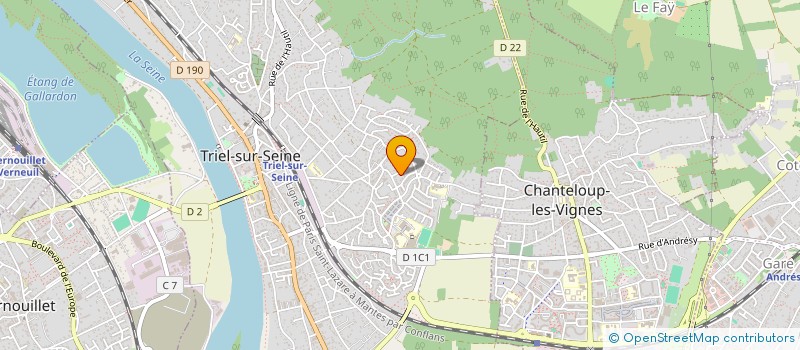 localisation de l'entreprise LES ENFANTS DU FIL D ARIANE  TRIEL-SUR-SEINE