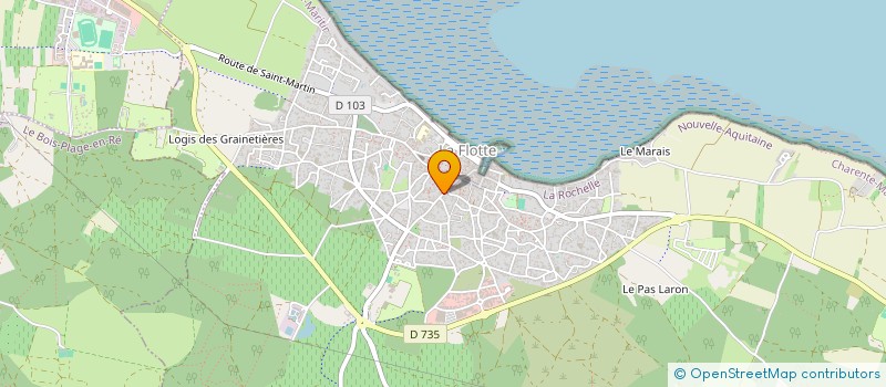 localisation de l'entreprise LES ENFANTS DU MARAIS  LA FLOTTE