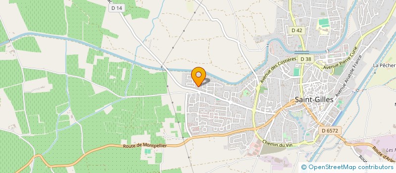 localisation de l'entreprise LES ENFANTS DU MAS  SAINT-GILLES