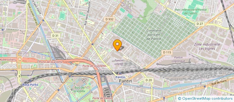 localisation de l'entreprise LES ENFANTS DU PARADIS à PANTIN