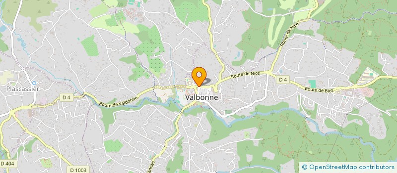 localisation de l'entreprise LES ENFANTS DU PARADIS à VALBONNE