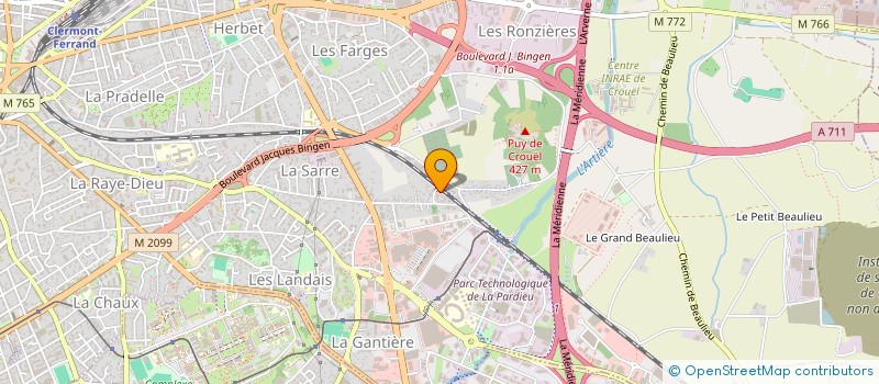 localisation de l'entreprise LES ENFANTS DU PARC à CLERMONT-FERRAND