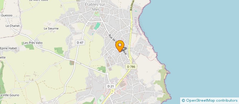 localisation de l'entreprise LES ENFANTS DU ROCK  BINIC-ETABLES-SUR-MER