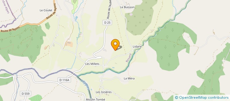 localisation de l'entreprise LES ENFANTS DU ROSANAIS  ROSANS