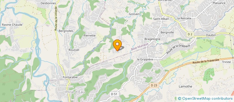 localisation de l'entreprise LES ENFANTS DU SOLEIL  BAIE-MAHAULT