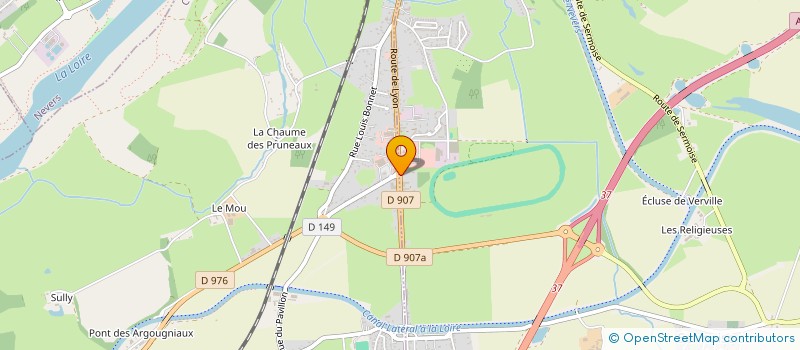 localisation de l'entreprise LES ENFANTS DU VENT à SERMOISE-SUR-LOIRE