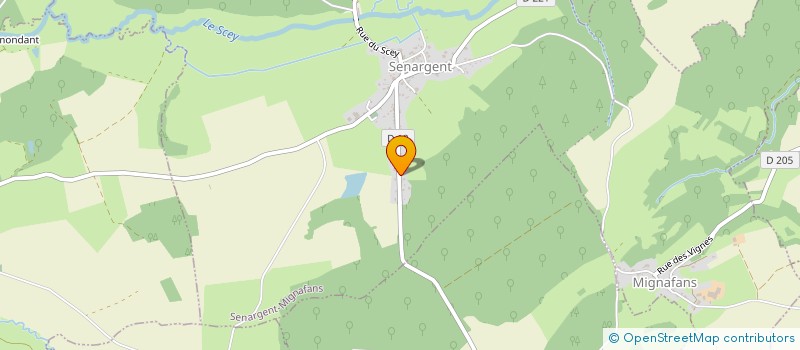 localisation de l'entreprise LES ENFANTS ENCHANTES  SENARGENT-MIGNAFANS