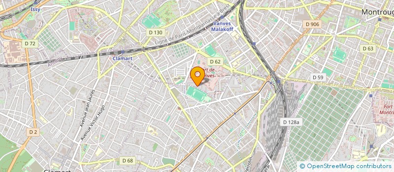 localisation de l'entreprise LES ENFANTS ET AMIS DE LA KANAKY  MALAKOFF