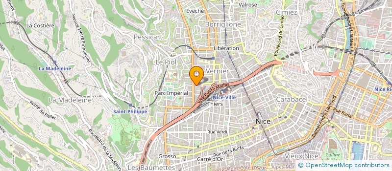 localisation de l'entreprise LES ENFANTS ET LA DANSE à NICE