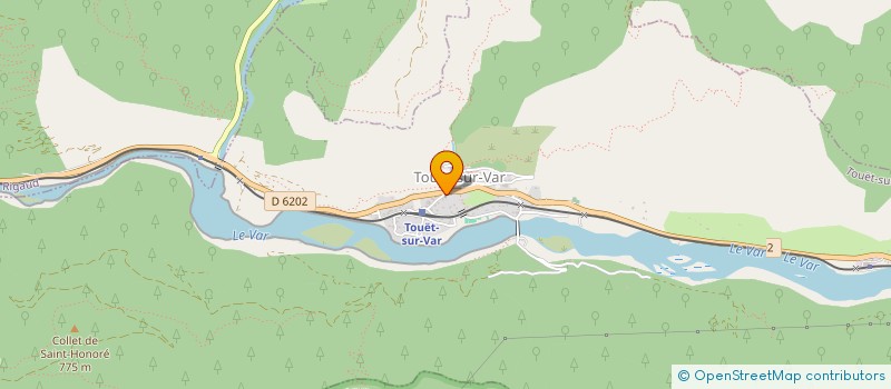 localisation de l'entreprise LES ENFANTS ET LE CHEMIN DE FER DE PROVE à TOUET-SUR-VAR