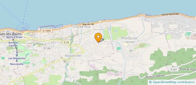 localisation de l'entreprise LES ENFANTS EXTRAORDINAIRES DU PAYS D'EVIAN  NEUVECELLE