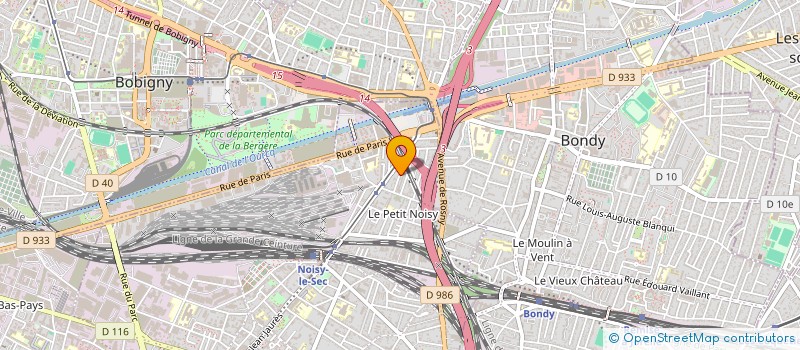 localisation de l'entreprise LES ENFANTS INADAPTES DE NOISY LE SEC ET LEURS AMIS à NOISY-LE-SEC