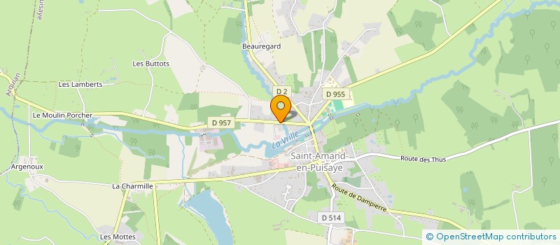 localisation de l'entreprise LES ENFANTS POTIERS à SAINT-AMAND-EN-PUISAYE