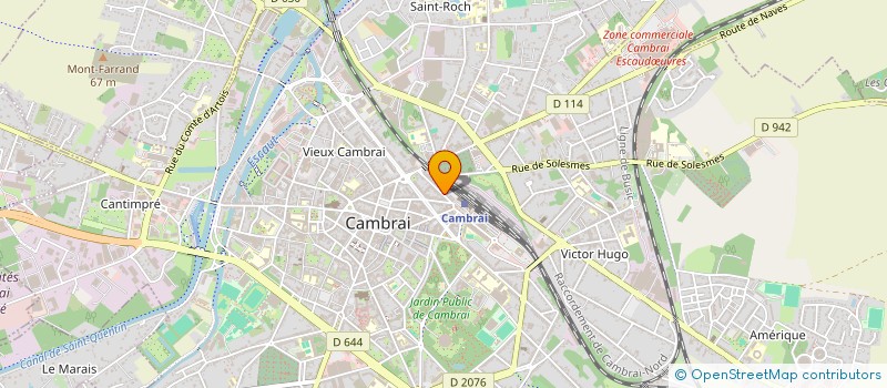 localisation de l'entreprise LES ENFANTS SAGES à CAMBRAI