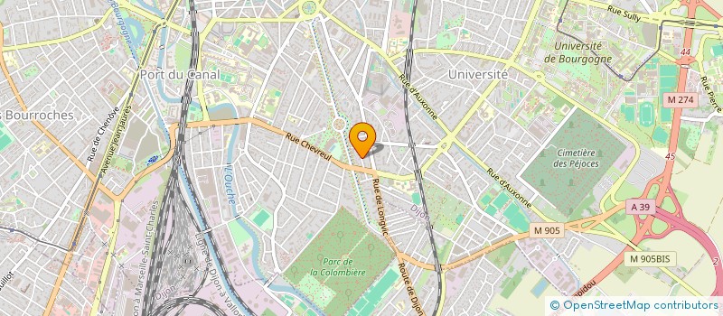localisation de l'entreprise LES ENFANTS TERRIBLES à DIJON