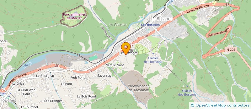 localisation de l'entreprise LES ENFANTS TERRIBLES à CHAMONIX MONT BLANC