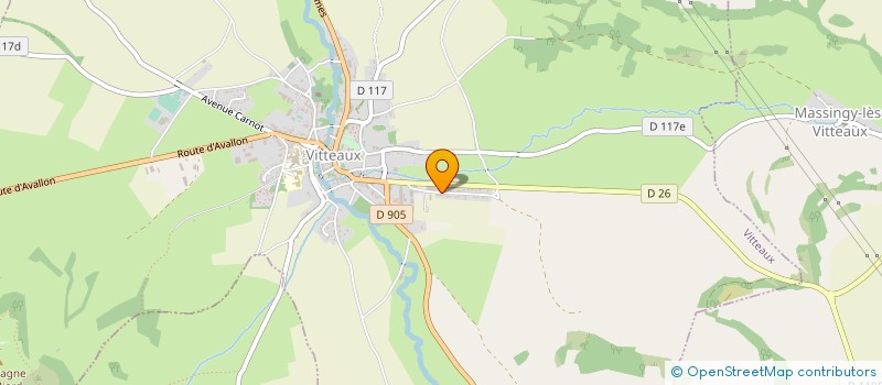 localisation de l'entreprise LES ENFANTS TERRIBLES  VITTEAUX