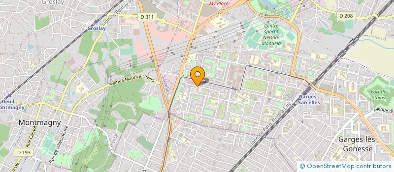 localisation de l'entreprise LES ENFANTS TERRIBLES à SARCELLES
