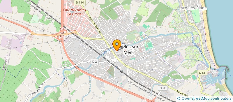 localisation de l'entreprise LES ENFANTS TERRIBLES  ARGELES-SUR-MER