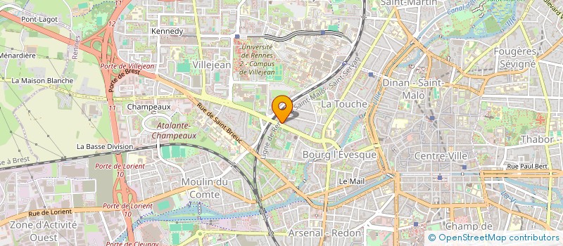 localisation de l'entreprise LES ENGAGEES  RENNES