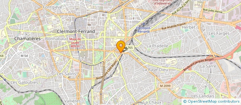 localisation de l'entreprise LES ENGAGES ! CLERMONT-FERRAND  CLERMONT-FERRAND