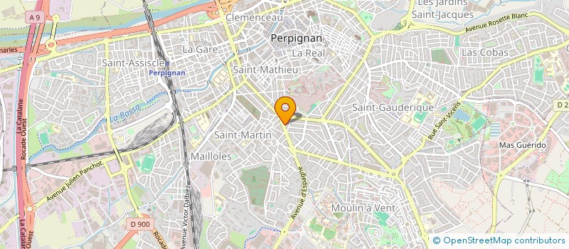 localisation de l'entreprise LES ENGAGES ! PERPIGNAN à PERPIGNAN