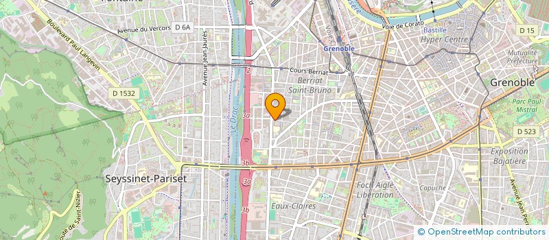 localisation de l'entreprise LES ENGRAINEUSES  GRENOBLE