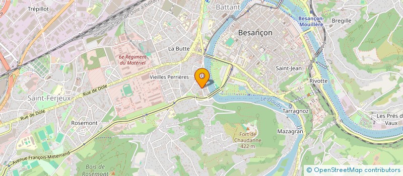 localisation de l'entreprise LES ENGRENAGES  BESANCON