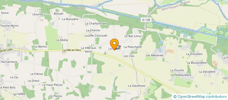 localisation de l'entreprise LES ENJOMINEES  PEILLAC