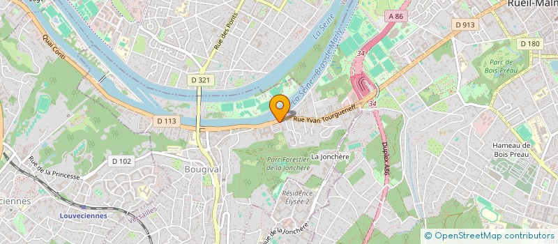 localisation de l'entreprise LES ENLUMINEURS  BOUGIVAL