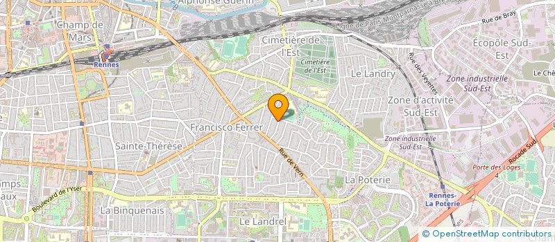 localisation de l'entreprise LES ENRAGES  RENNES