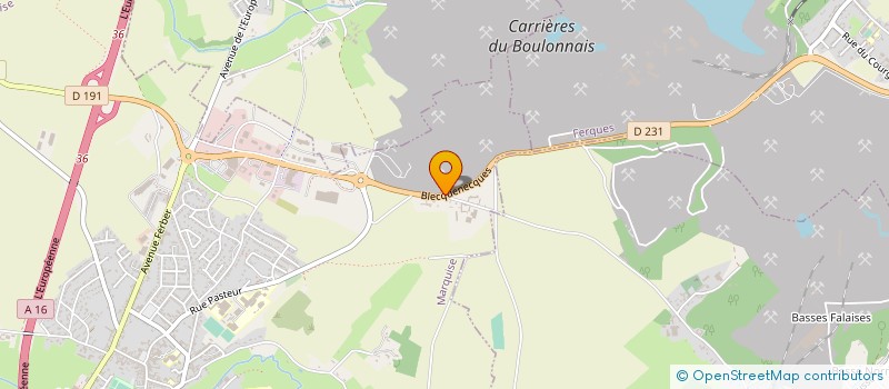 localisation de l'entreprise LES ENROBES DE MARQUISE à MARQUISE
