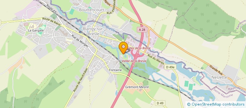 localisation de l'entreprise LES ENROBES DU VAL DE SOMME à BLANGY-SUR-BRESLE