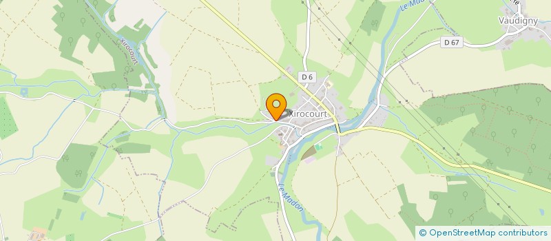 localisation de l'entreprise LES ENSANGES  XIROCOURT